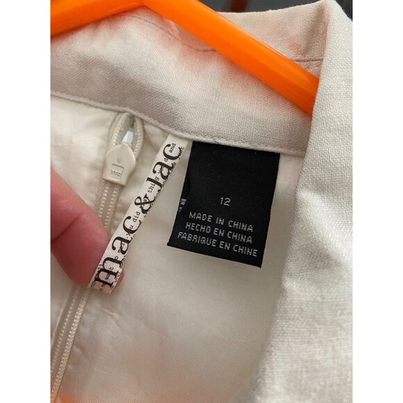 Mac & Jac beaded lined long tunic length top sz 12 - Picture 3 of 6